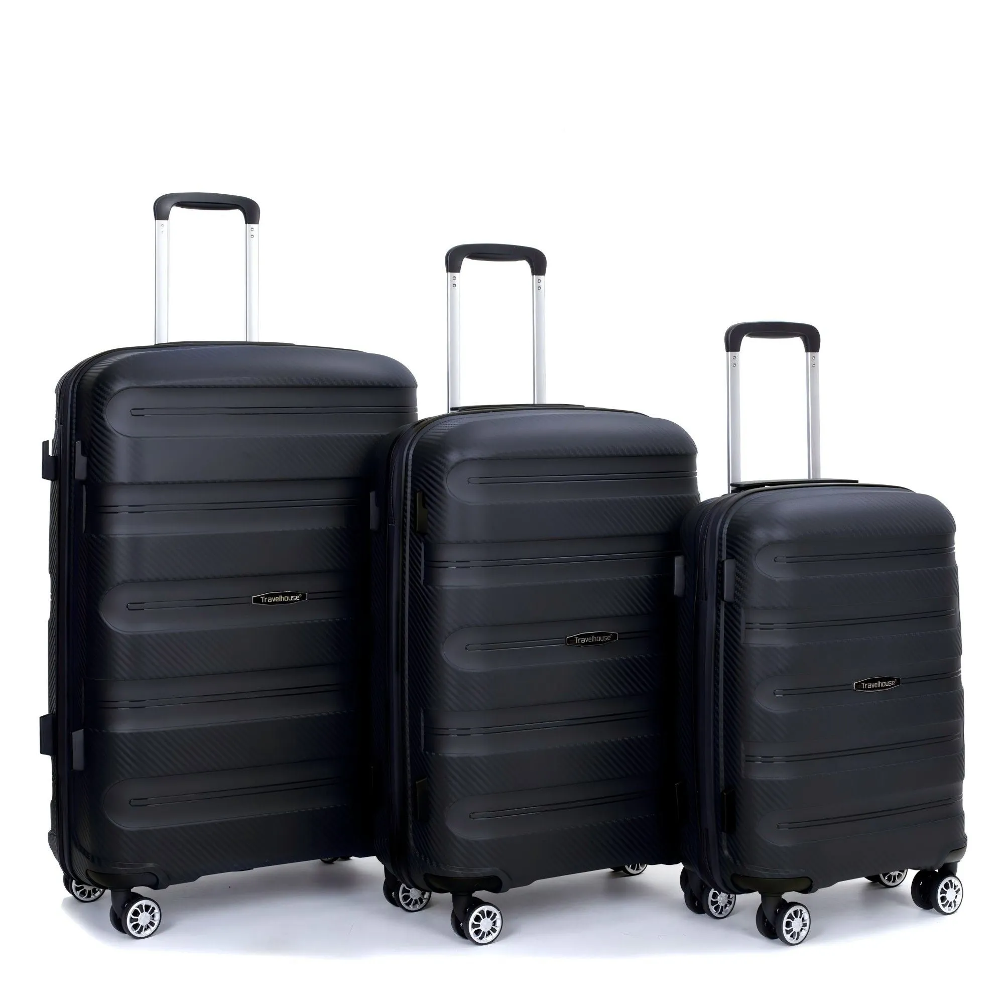 3 Piece Set Hardshell Suitcase Spinner Wheels by Couch.com