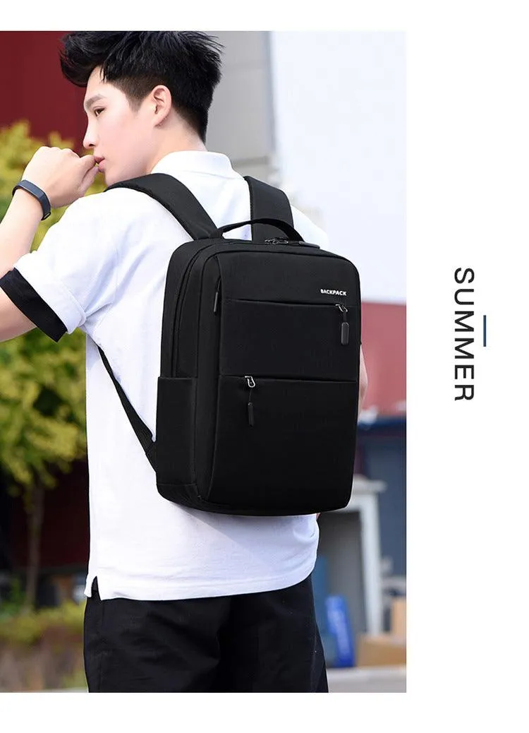 Anti-Theft Quick Response Backpack Bags With Usb Port -Grey