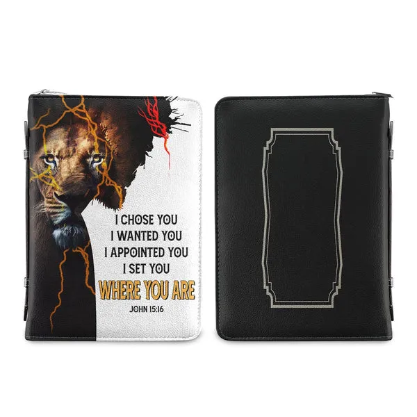 Christianart Bible Cover - I Set You Where You Are John 15 16 Jesus Warrior - Personalized Bible Cover - Bible Cover For Men - CABBBCV11070324.