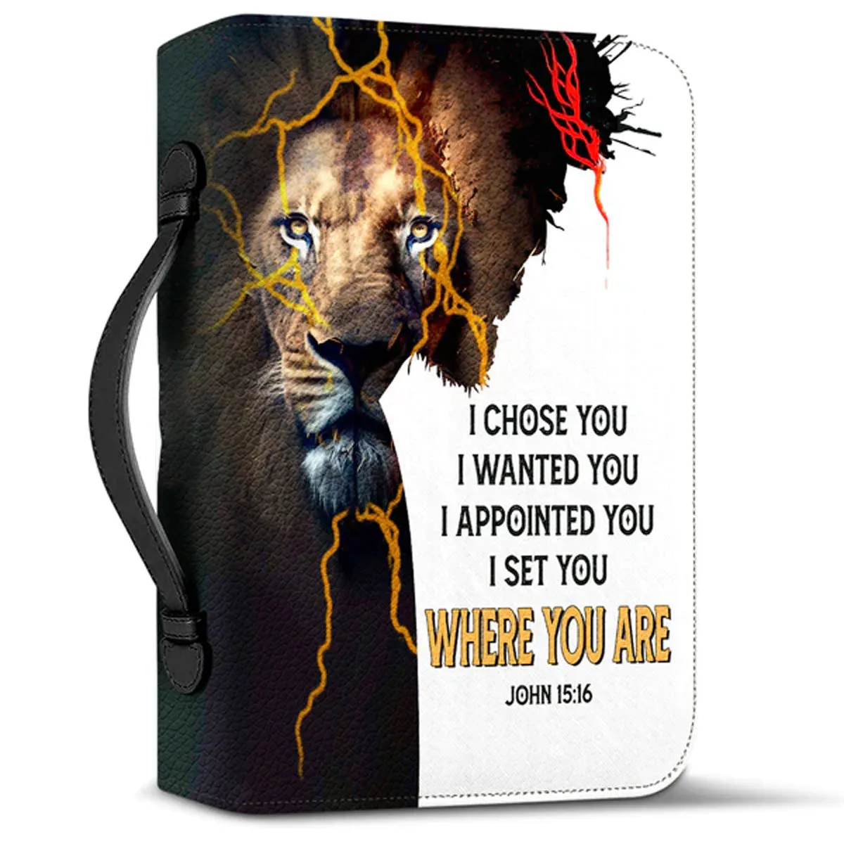 Christianart Bible Cover - I Set You Where You Are John 15 16 Jesus Warrior - Personalized Bible Cover - Bible Cover For Men - CABBBCV11070324.