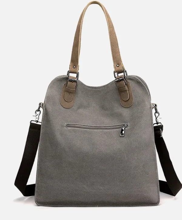 Colorblock Removable Crossbody Strap Messenger Bag