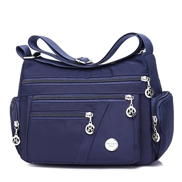 Fashion Women Shoulder Messenger Bag Waterproof Nylon Oxford Crossbody Bag Handbags Large Capacity Travel Bags Purse Wallet
