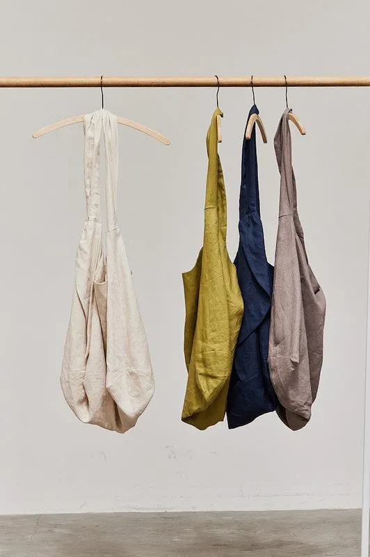 Linen Cross Body Bag (Thyme)