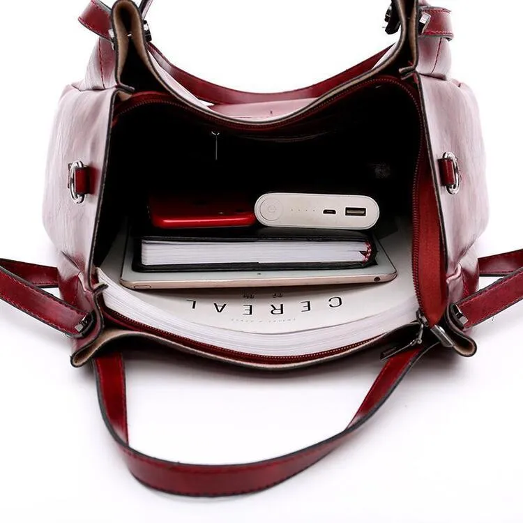 LUISE | 4 Set of Vintage Bags Made From Eco-leather