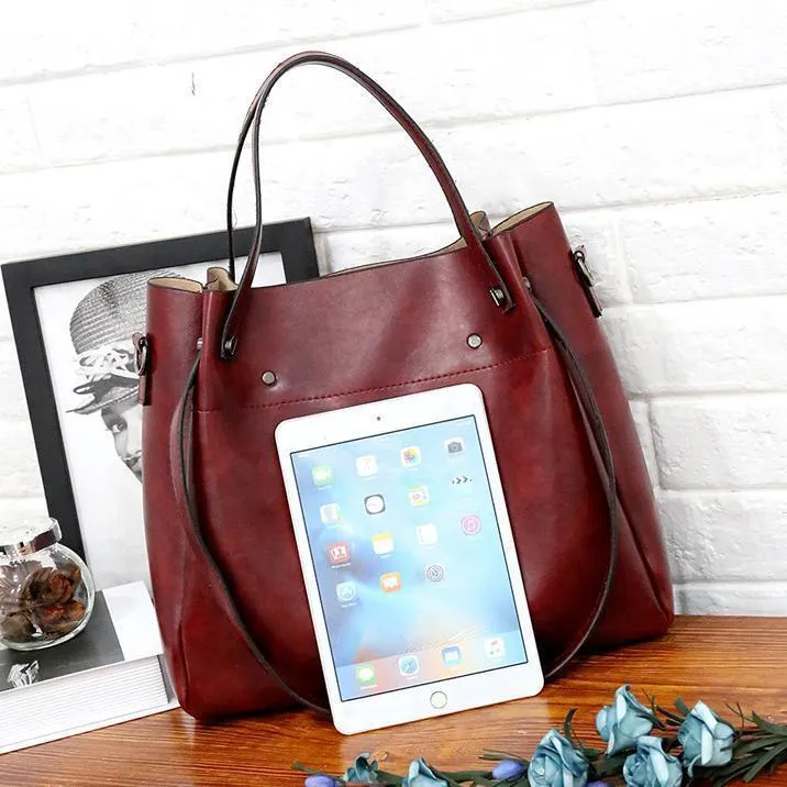 LUISE | 4 Set of Vintage Bags Made From Eco-leather