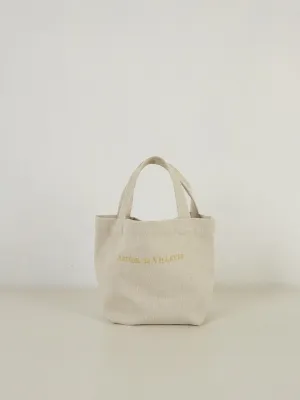 Mini Tote Bag - Ecru