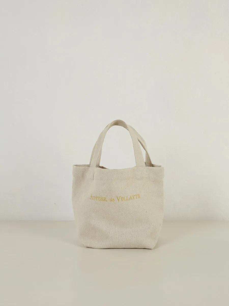 Mini Tote Bag - Ecru
