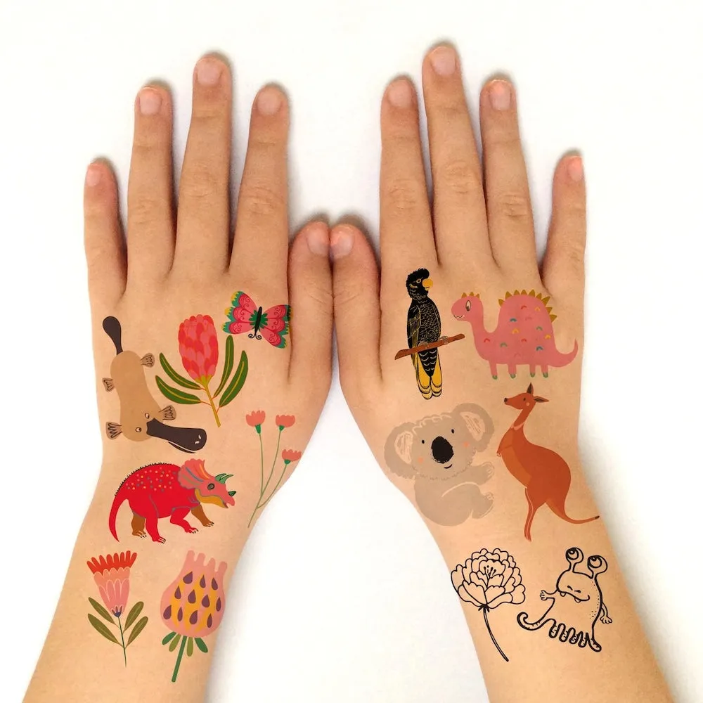 Missy Minzy Fruit & Veggies Temporary Tattoos