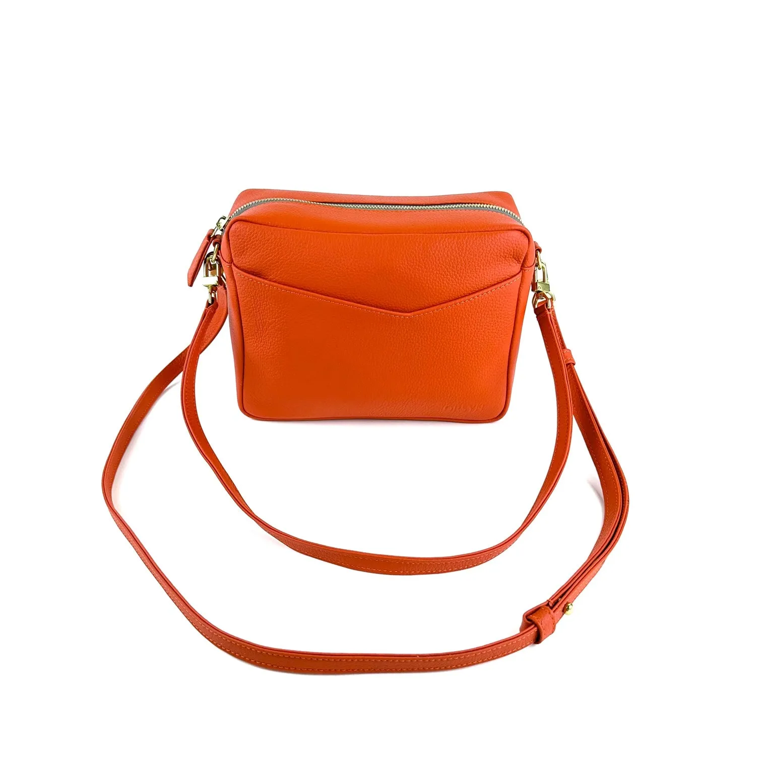 Rome Crossbody Bag in Papaya