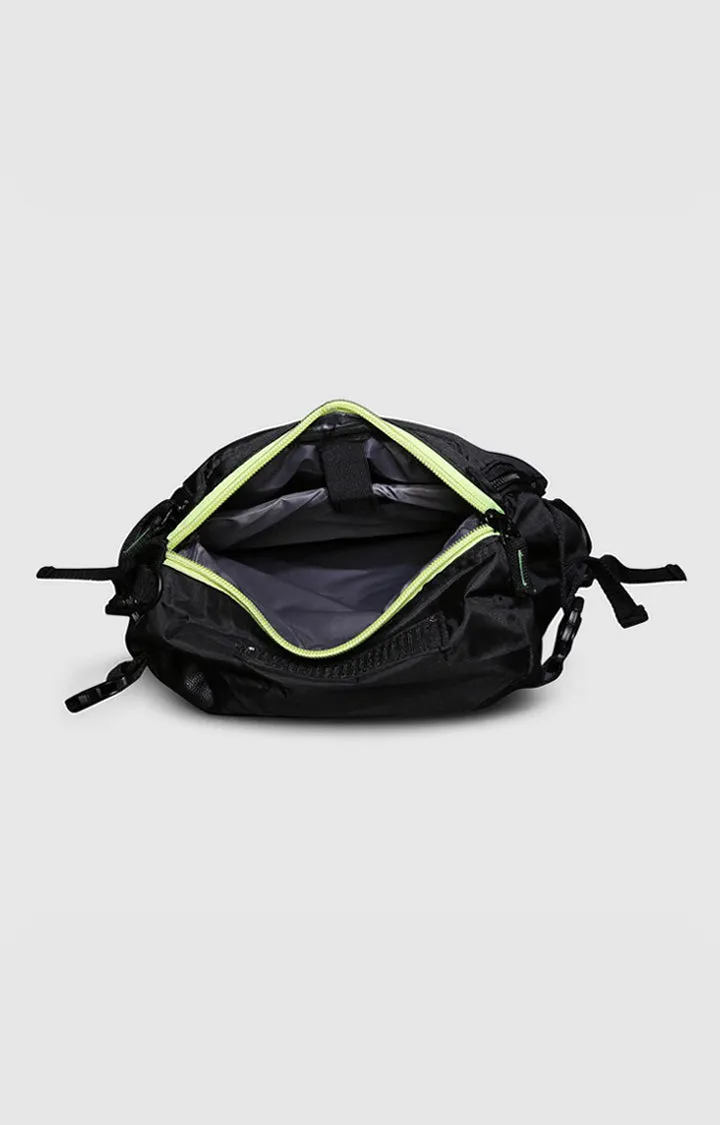 Spykar Black Leather Laptop Backpack