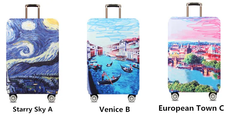 Waterproof Van Gogh Travel Luggage Cover