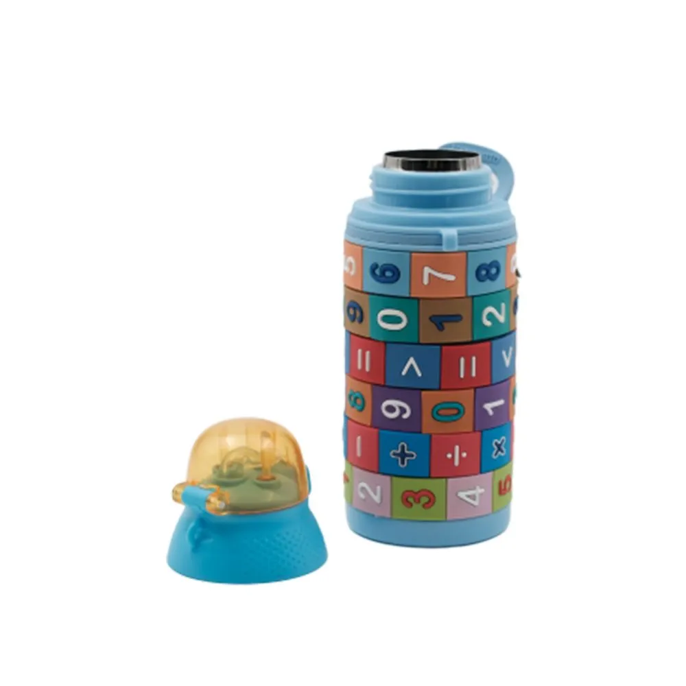 Youp Stainless Steel Insulated Blue Color Kids Sipper Bottle Yp402 - 400 Ml